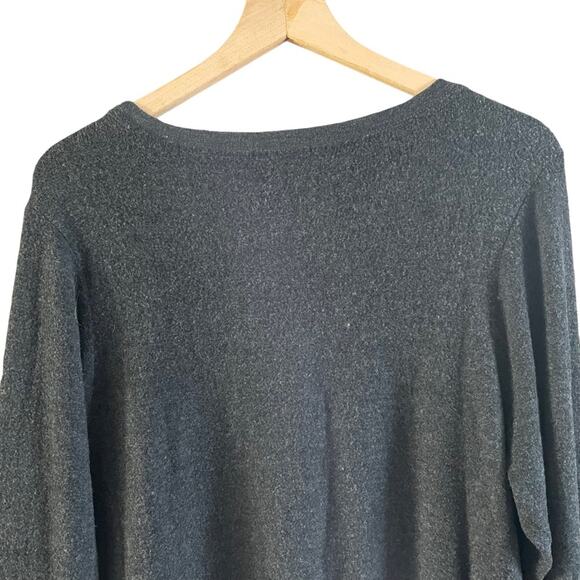 Wildfox Happy Days Ahead Dark Gray Lightweight Sweatshirt Women’s Large NWT - Picture 5 of 8